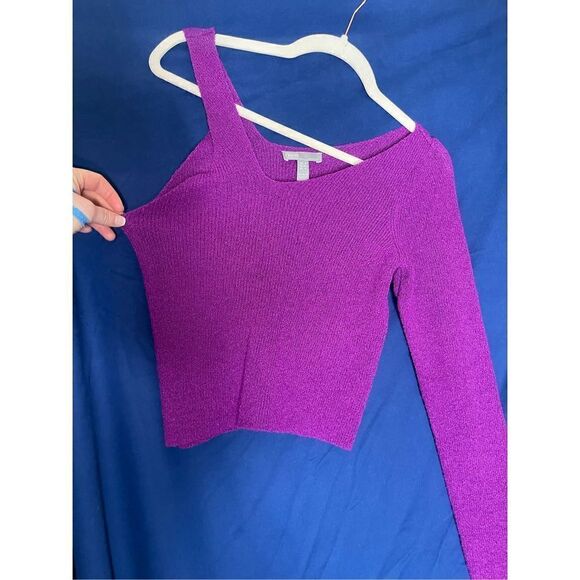 ASOS One-Sleeve sweater Fuschia S - Picture 2 of 6